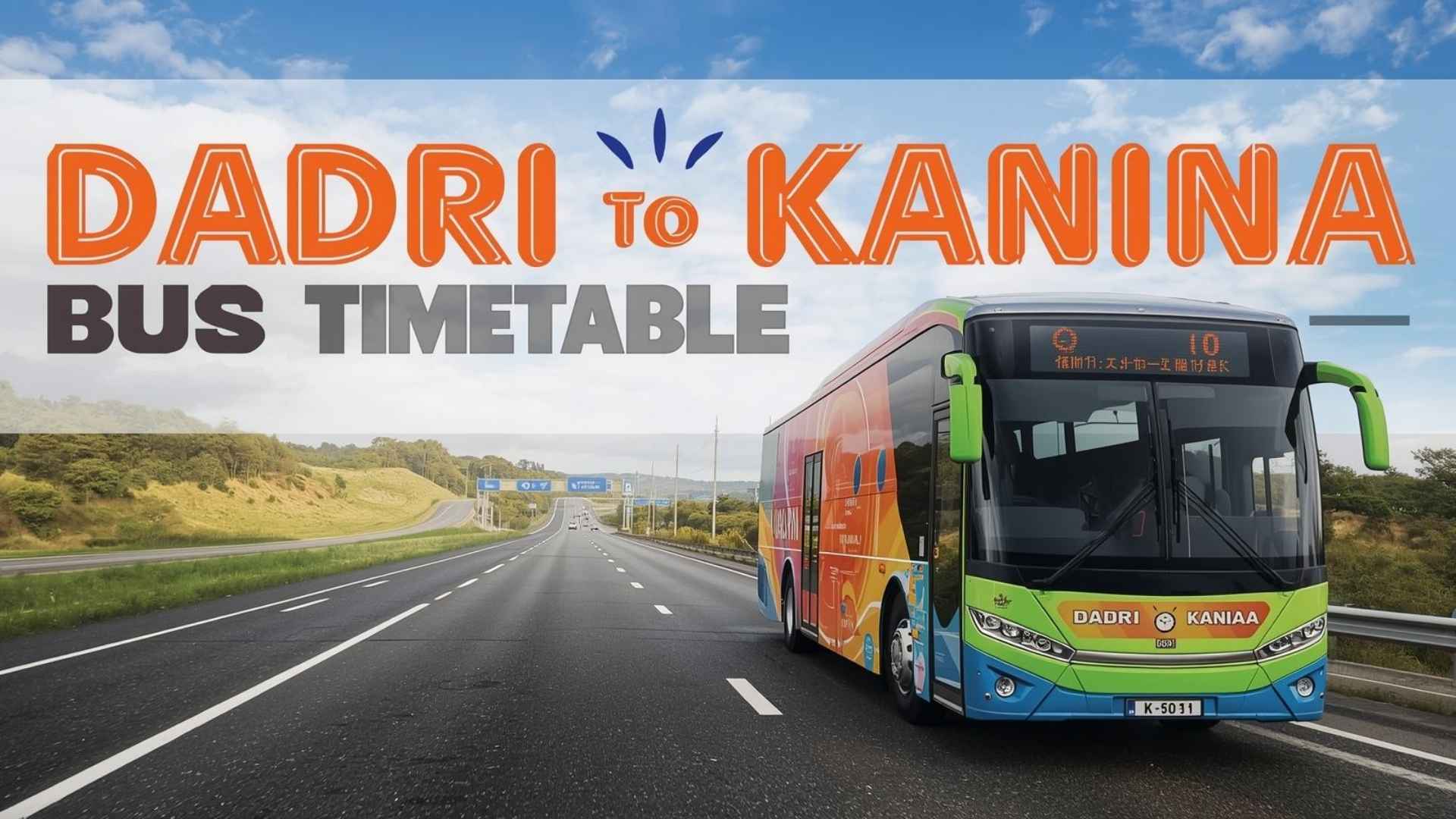 Dadri to Kanina Bus Timetable